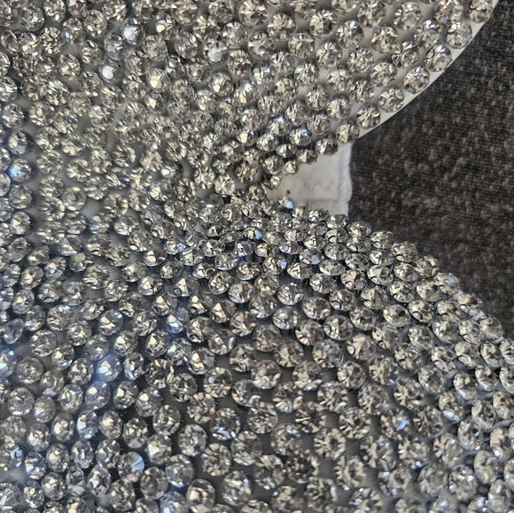 Rhinestone cropped corset tank - Picture 3 of 4